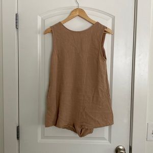 Petal and pup linen-type coverup